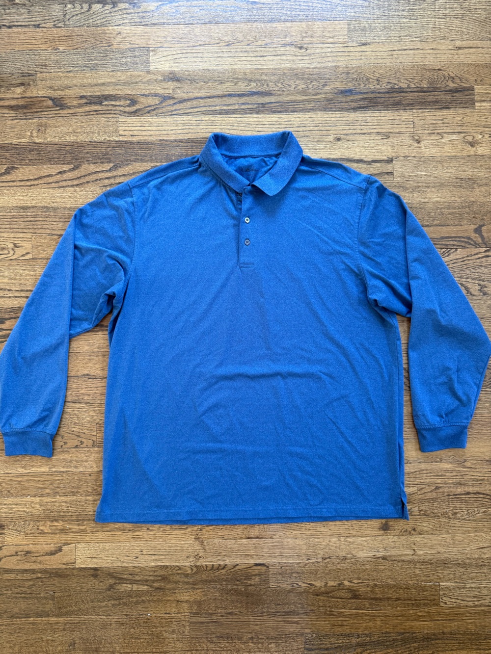 Walter Hagen Long Sleeve Polo in Blue